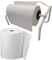 Tecnokit Putztuchrollen Putztuch Papiertuch Rollen - Wandhalter Putztuchrollenhalter 40 cm, Wand- und Tischpapierhalter, mit Montage-Set, Maße 48 x 34 x 25, Weiß