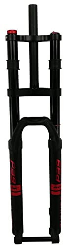 KANGXYSQ Bike Federung Luft Gabel Doppelschulter Gabel 29 27.5 Air Ölsperre Gerade Downhill Gabel (Color : Rosso, Size : 27.5inch)