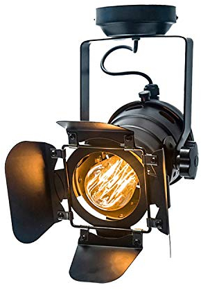 Lywins E27 Loft Industrielle Decken Spots Deckenstellen LED Metall Schienenlampe Deckenleuchten Lampe für Wohnzimmer Pub Bar Cafe
