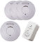HiSPEC Smoke Alarms Heat Detectors and CO Detectors Fire Safety Kits: Fully Compliant to 2022 Scottish Legislation (3 Smoke / 1 Heat / 1 CO)