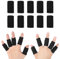 Fingerbandagen, Fingerschutz, 10 Stück, Dehnbar, Flexible Fingermanschetten, Unterstützung, Fingerschutz, Sporthilfe, Arthritis-Bandwickel Zur Schmerzlinderung, Arthritis(Schwarz)