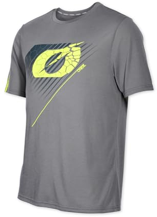 O'NEAL Mountainbike Shirt MTB DH Downhill FR Freeride I Fahrrad Trikots Herren Damen I Vault Jersey atmungsaktiv, schnelltrocknend I Radtrikot Kurzarm I Grau Neongelb I Größe XXL