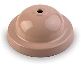 AMARCORDS - Rosette aus Porzellan für Pendelleuchten mit farbig gewölbten Keramikgehäusen TAUPE