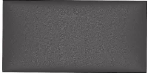 vidaXL Wandpaneele 12 Stk., Wandpolster Wandkissen Dekoration, Bettkopfteil Wandverkleidung DIY-Design, Polsterpaneel, Grau 60x30 cm Kunstleder