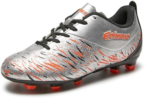 EPIMENO Fußballschuhe für Jungen Mädchen Kinder Fussballschuhe Outdoor Firm Ground Soccer Cleats(Grundschulkind/Jugendliche)