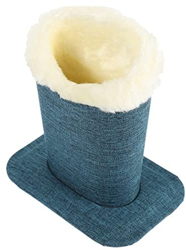 Housoutil Support Lunettes en Lin Tissu Naturel Porte-Lunettes Polyvalent pour Bureau Et Chambre Stand De Rangement pour Lunettes Et Bijoux Design Moderne Et Fonctionnel