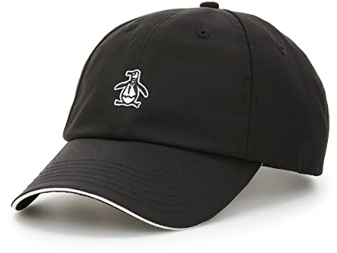 Original Penguin Unisex Baseballmütze mit verstellbarem Riemen Baseballkappe, Schwarz, One Size