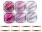 Polvere per unghie cromata, 6 scatole Aurora Magic Mirror Effect Nail Polvere pigmenti per manicure, unghie olografiche glitterate per decorazioni fai da te nail art (rosa)