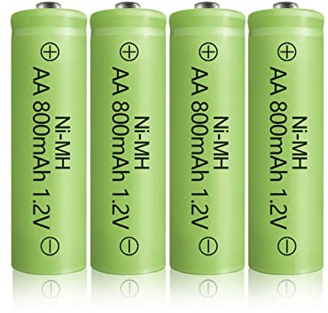 JINTION Piles AA rechargeables Ni-MH AA 800 mAh