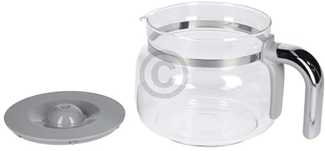 LUTH Premium Profi Parts Jarra de cristal compatible con Smeg 697650076 DCGC01 para cafetera de filtro