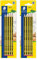 Staedtler Bleistift Noris 120, Made from Upcycled Wood, Härtegrad HB, Rutschfeste Soft-Oberfläche, hohe Buchfestigkeit, hohe Qualität Made in Germany,Blisterkarte mit 5 Stück, 120-2 BK5D,Packung mit 2