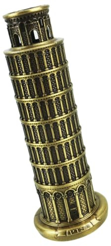 Gadpiparty Schiefer Turm Von Pisa Modell Pizzaturm Schiefer Turm Von Pisa-Figuren Geschenke 2023 Miniatur-Italien-pisa-Statue Italien Dekorationen Legierung Erde Europäischer Stil Reisen