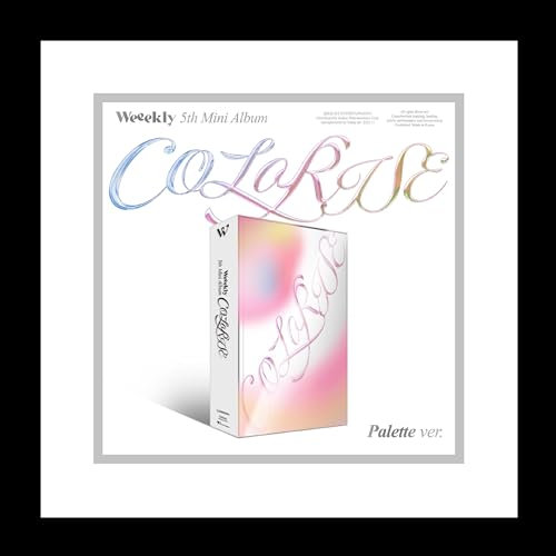 Weeekly ColoRise 5. Mini-Album, Standard-Paletten-Version, CD + 1p gefaltetes Poster auf Packung+96p Fotobuch+2p Selfie+1p Photocard+1ea Akkordeon-Foto+6Cut Foto+1p Palettenkarte+1ea Coloring+Tracking