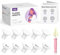 Nuliie Lot de 10 inserts de bride 13/15/17/19/21mm pour bride 24mm bouclier de la plupart des pompes, sans BPA, compatibles avec Momcozy/KISSBOBO/Medela/Philips/Bellababy/Nuliie tire-laits