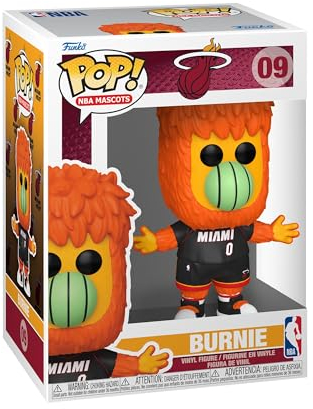 Funko Pop! NBA: Mascots - Miami - Burnie The Fireball - NBA Mascots - Vinyl-Sammelfigur - Geschenkidee - Offizielle Handelswaren - Spielzeug Für Kinder und Erwachsene - Sports Fans