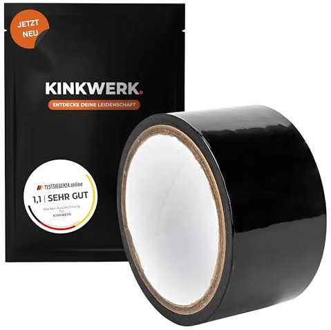 KINKWERK Bondage Tape für Frauen & Männer | 16m x 5cm | Statikfreies Tape | Vielseitig & Sicher | Spezial-PVC | Geruchlos & Hautschonend | Für alle Erfahrungsstufen (1)
