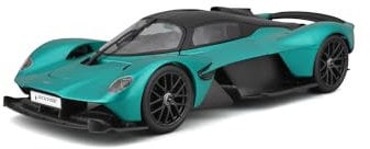 Maisto Aston Martin Valkyrie (2022): Modellauto im Maßstab 1:18, Motorhaube, Kofferraum und Türen beweglich, grün (531465G)