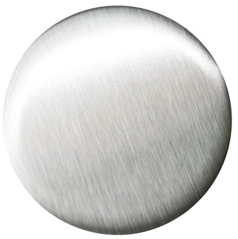 Ronde 110 x 6 mm einseitig geschliffen Edelstahl V2A Runde Edelstahlplatte Endkappe Deckel Flansch Edelstahlkappe Ankerplatte Rohrabschluss Platte Blech Rund Rohrverschluss Geländer VA A2 AISI304 ...