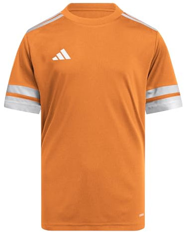 adidas Unisex Kids SQUADRA25 Jersey Short Sleeve Kids, Team Orange/White, 9-10 Years