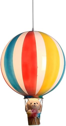 Lampada da soffitto Lampadari a sospensione a forma di mongolfiera, Decorazione boutique Lampada a sospensione a soffitto per camera da letto per ragazzi/ragazze Paralume in acrilico, Lampada a