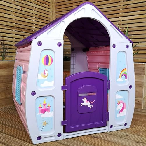 Samuel ALEXANDER 1.09m Purple Indoor Outdoor Plastic Wendy House Unicorn Magical Playhouse