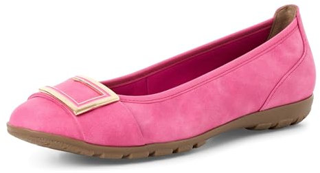 MARCO TOZZI Damen Ballerinas mit Zierschnalle Elegant, Rosa (Pink), 40 EU