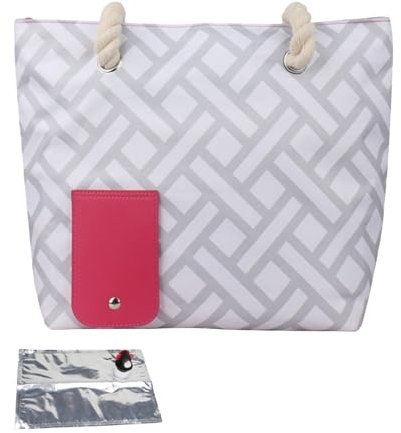 Wine Bag with Tap, Insulated Wine Cooler Bag with Handle, Wine Handbag with Tap, Portable Insulated Hand Ice Package for Travel, Wine Tasting, Parties, gray, see , See