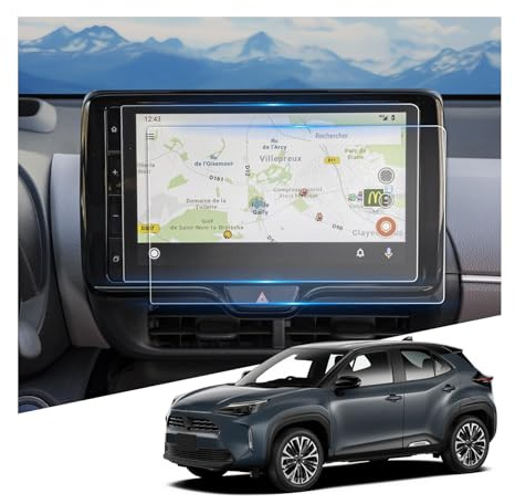 WEIPIN [2 unidades de 9 compatible con Toyot-a Yaris Cross 2021-2024 2025 Navigation Nano Protector de pantalla 6H resistente a los arañazos GPS Nano Protector de pantalla Yaris Cross Accesorios