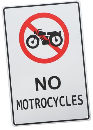 BUGUUYO Panneau De Signalisation Routière De Sécurité Avertissement Interdiction De Circulation Des Plaque Métallique Résistante Et Pour Routes Et