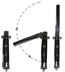 LP Divertissements Lot de 6 - Couteau factice à Peigne rétractable 22cm