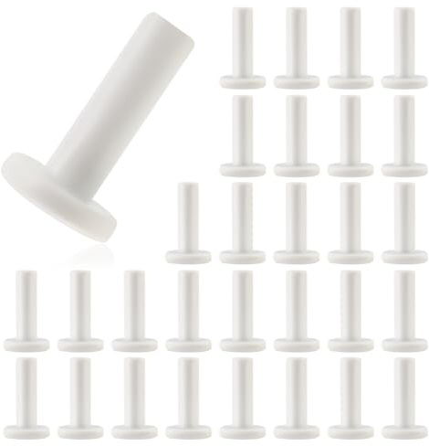 Kalolary 30 Pack 1/4'' Endstopfen für Quick Connect Tropfbewässerungs T-Stücke, leckfreie Endverschlussteile Endkappen für Quick Connect Tropfbewässerungssysteme - Weiß