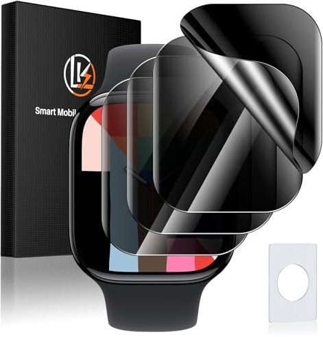LK 4 Stück Sichtschutzfolie für Apple Watch Series 10 42mm, Hochauflösend Screen Protector, Blasenfrei, Flexible TPU-Folie, Einfach Anzubringen, Ultra dünn iWatch Series 10 42mm Displayfolie