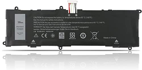 2H2G4 Laptop-Akku, kompatibel mit Dell Venue 11 Pro 7140 Series Notebook T07G002 HFRC3 TXJ69 0TXJ69 7,4 V 38 Wh 4980 mAh