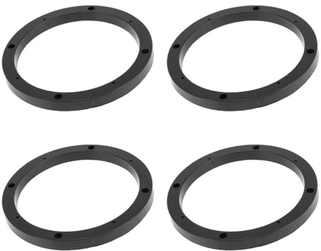 Hoite Lot de 2 bagues d'espacement universelles pour haut-parleur 6,5 pouces – Supports de montage étanches en ABS pour tweeter/caisson de basses