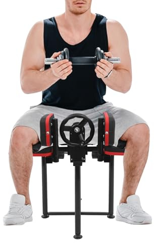 Beinspreizer, Professioneller Beinspreizer PU Polster Sitzende Beinstrecker Maschine, 360 ° Drehbar Bein-Blockierende, Mechanischer Spagattrainer für Hause, Büro, Fitnessstudio