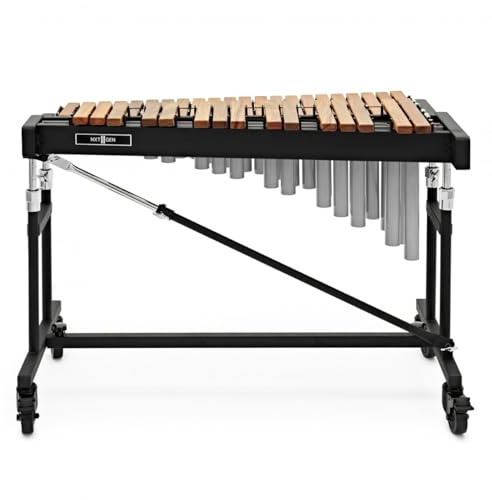 Premier NXT GEN Practice Marimba, 3.0 Octave | African Pao Rosa Bars for Exceptional Sound, Three Octaves C4-C7, Stainless-Steel Resonators, Stand and Mallets