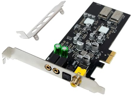 NONDK CM108AH PCIe X1 Glasfaser Koaxial Digital Audio Interne Soundkarte HiFi Soundkarte Treiberfrei