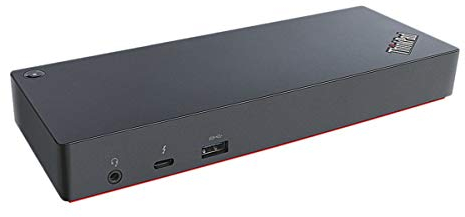 Lenovo 40AC0135EU Thunderbolt 3 Dockingstation, schwarz (Kabel, Thunderbolt 3, 10,100,1000 Mbit/s, DC, schwarz)