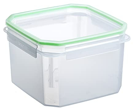 Tatay Fiambrera de Alimentos, Hermética, 2,9L de Capacidad, Tapa de Clip, Libre de BPA, Apto Microondas y Lavavajillas, Color Rojo Arandano, Medidas: 18,8 x 18,8 x 12,8 cm