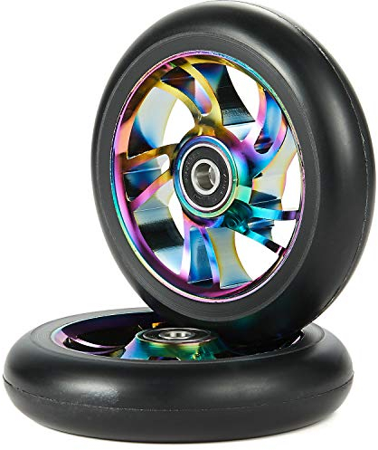 kutrick 2 Metall Core 110 mm pro Stunt Scooter Rollen Paar mit ABEC-11 Kugellager, Oil Slick