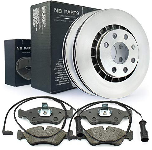 NB PARTS Bremsscheiben 256mm Bremsbeläge 2x Warnkontakt vorne passend für Opel Astra F Vectra A