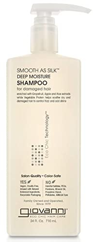 Giovanni Cosmetics Smooth As Silk Deep Moisture Shampoo, 24 Oz