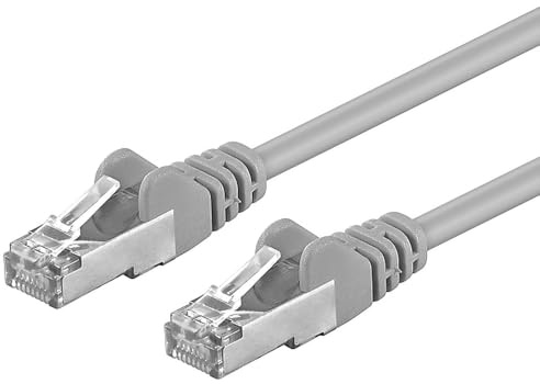 PremiumCord Netzwerkkabel, Ethernet, LAN & Patch Kabel Cat6, 1Gbit/S, FTP Schirmung, AWG 26/7, 100% Cu, Schnell flexibel und Robust RJ45 Kabel, Grau, 2m