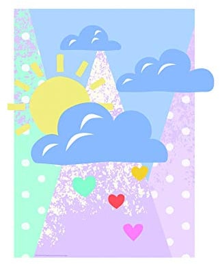 Komar Disney Wandbild Winnie Pooh Clouds | Kinderzimmer, Babyzimmer, Dekoration, Kunstdruck | ohne Rahmen | WB088-40x50 | Größe: 40 x 50 cm (Breite x Höhe)