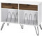 Ameriwood Home Concord Turntable Stand, Oak Look White