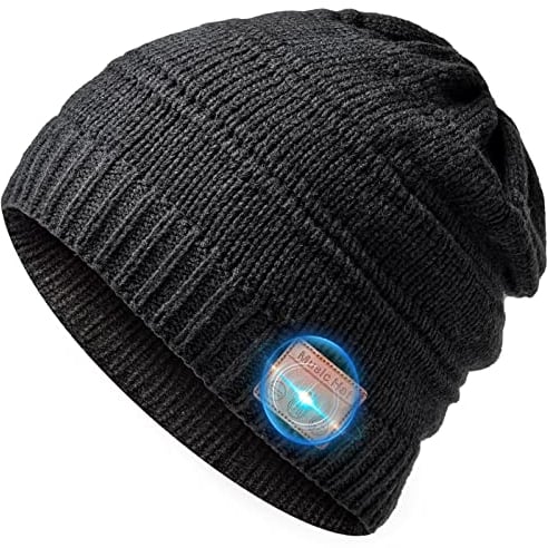 Männer Papa Teenager Geschenke Weihnachten - Bluetooth Mütze Gadgets für Männer Bluetooth 5.0 Mütze mit Kopfhörern Kleine Geschenke Männer, Nikolaus Geschenke für Teenager Jungen Vater Freund Bruder