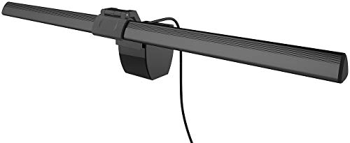 General Office Monitorleuchte: XL-USB-LED-Leuchte für PC-Monitor, 3 Lichtfarben, dimmbar, 4 W, 40 cm (Monitor Licht, Monitor Beleuchtung, Leselampe Bett)