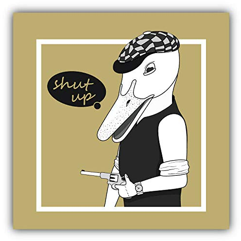 10cm! Klebe-Folie Wetterfest Made-IN-Germany Gans Bandit H1699 UV&Waschanlagenfest Auto-Aufkleber Sticker Decal