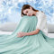 Luxear Cooling Blanket for Summer, Throw Blanket With Arc-Chill 3.0 Technology Keep Cool For Sofa Bed, Comfort Soft Nap Blanket Fabric Breathable Adult Baby Children, King Size 200 x 220 Cm, Green
