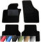 moto-MOLTICO Fußmatten Auto - Velours Autoteppiche passend für BMW 3er E46 Cabrio (2000-2007) - 4-teiliges Set - Schwarze Automatten mit Grauen Ziernähten